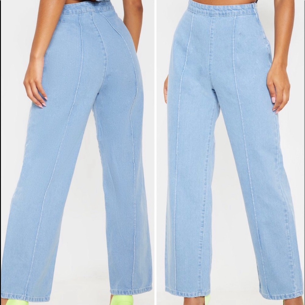 Light was wide leg jean 👖